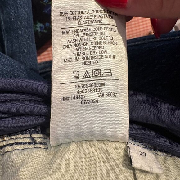 Joe's Jean's The Joplin Maternity Denim Knee Length Skirt Women's Size 27 EUC! - Picture 5 of 8